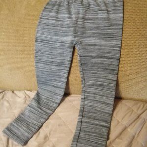 Faded Glory NEW 2 XL (18-20) Gray & Black Leggings